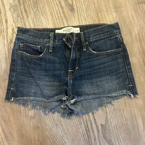 Abercrombie and fitch dark Jean shorts